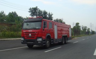 豪沃雙后橋泡沫消防車（16噸）